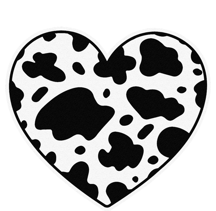 Farmer cows Skin print black and white Heart Cow T-Shirt