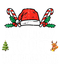 Most Likely To Pet The Reindeer Funny Christmas Holiday Gift Valucap Bio-Washed Visor