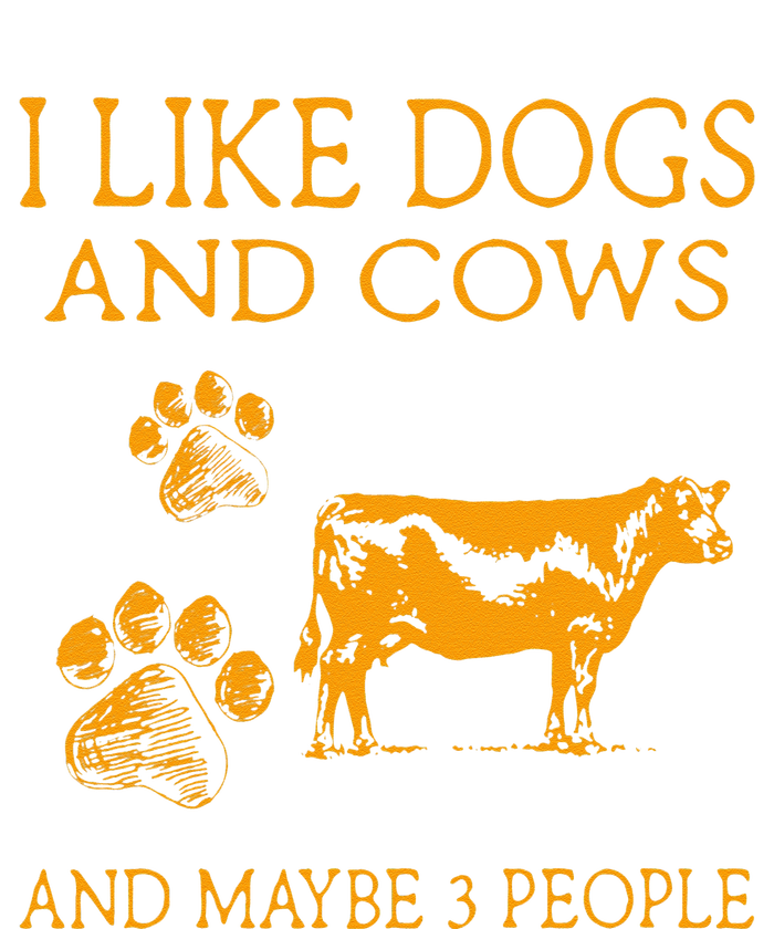 I Like Cows And Maybe Like 3 People Cow Farmer Retro T-Shirt