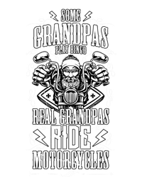 Some Grandpas Play Bingo Real Grandpas Ride Motorcycles Gift Toddler Hoodie