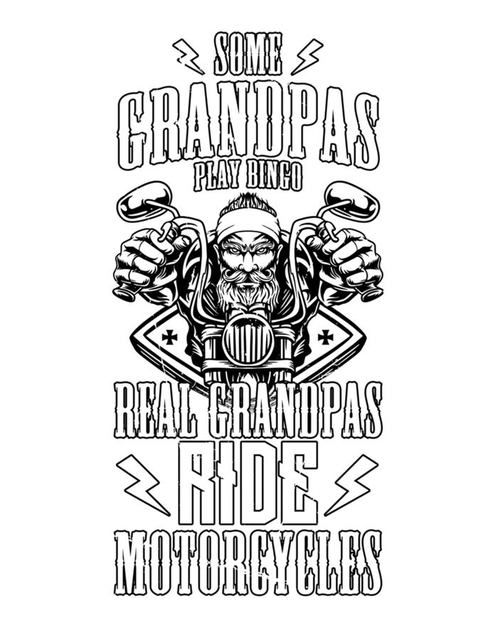 Some Grandpas Play Bingo Real Grandpas Ride Motorcycles Gift Toddler Hoodie