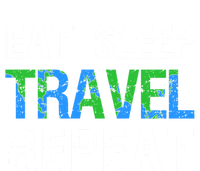 Wanderlust Travel Nomad Travelling Eat Sleep Travel Repeat Gift Tall Hoodie