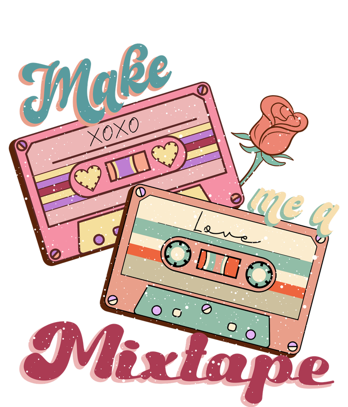 Make Mixtape Cassettes Retro Valentine's Day Gift Poster