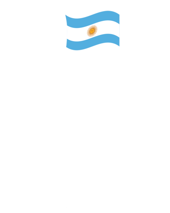 Argentina Signature Flag Pole Funny Gift Patriotic Argentinian Flag Great Gift Striped Beanie with Solid Band