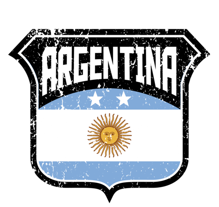 Argentina Soccer Vintage Country Flag Crest Shield Meaningful Gift Ladies Essential Flowy Tank