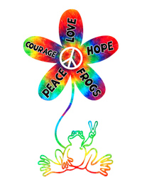 Hippie Frog Peace Love Hope Courage Tie Dye Peace Sign Gift Valucap Bio-Washed Visor