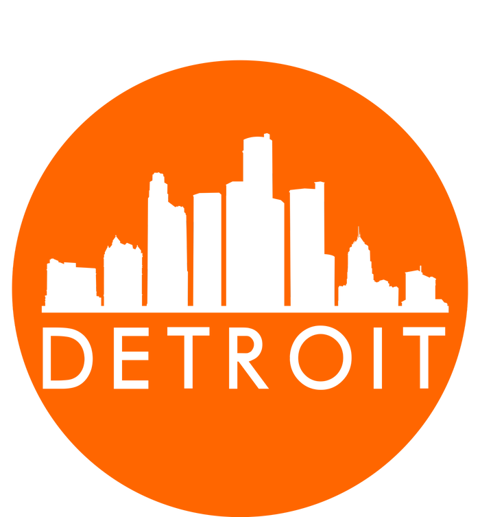 Detroit Simple Orange Logo Front And Back 25L Jumbo Tote