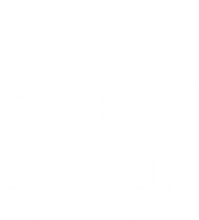 I'm Not Responsible For What My Face Does When You Talk Gift Women's Tri-Blend 3/4-Sleeve Raglan Shirt