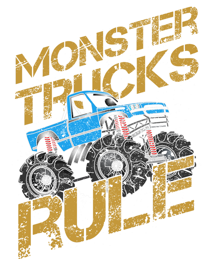 Monster Trucks Rule Jam Birthday Boy Monster Truck Gift T-Shirt