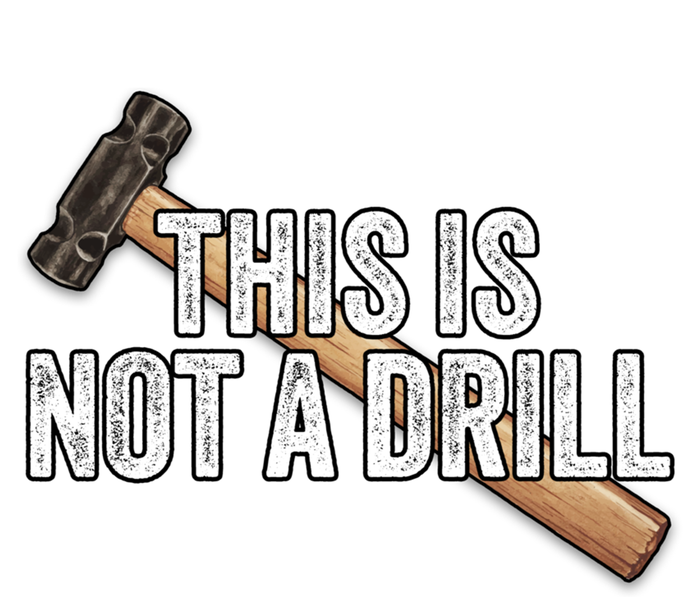 This Is Not A Drill Hammer Builder Woodworking Carpenter Gift Women's Long Sleeve Flannel Pajama Set 