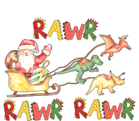 Dinosaur Christmas Santa Sleigh Rawr Rawr Rawr Xmas Holiday Gift Valucap Bio-Washed Visor