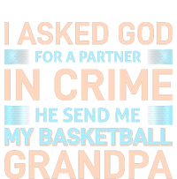 I Asked God For A Partner In Crime He Send Me My Basketball Grandpa Full-Length Apron With Pockets