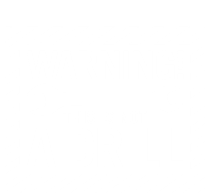 Trendy Warning! This Is Not A Drill Gift Kids Hoodie