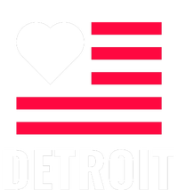 Love Detroit Simple Flag Type Premium Hoodie