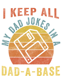 I Keep All My Dad Jokes In A Dadcool Giftacool Giftbase Vintage Father Dad Funny Women's Racerback Tank