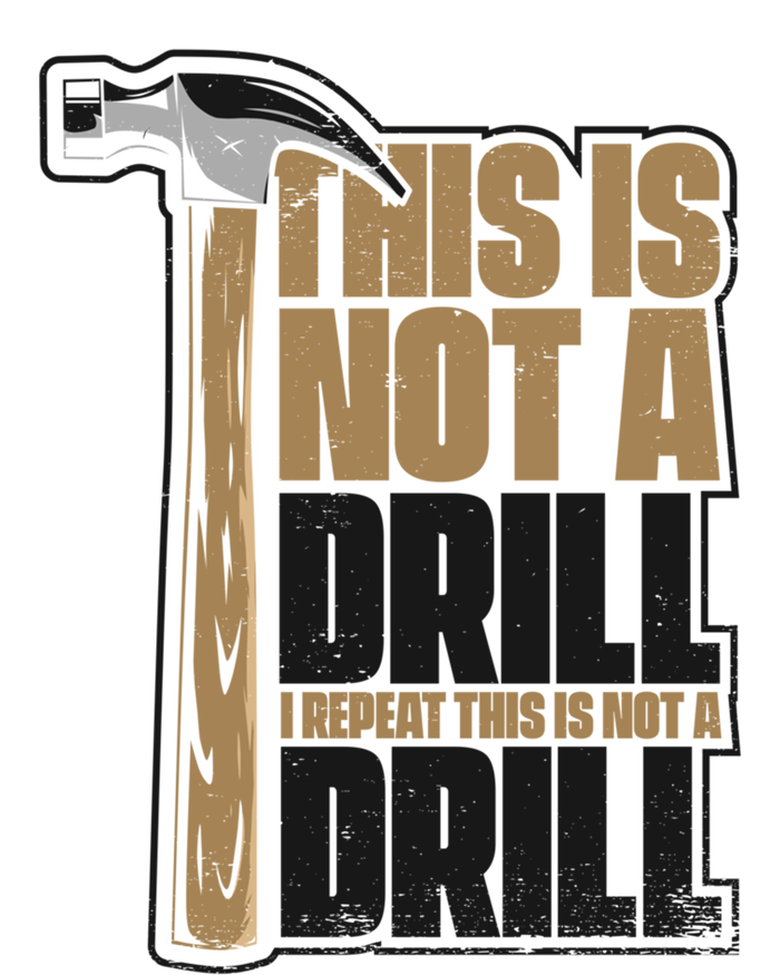 This Is Not A Drill Cabinetmaker Woodturner Joiner Carpenter Gift Women's Racerback Tank