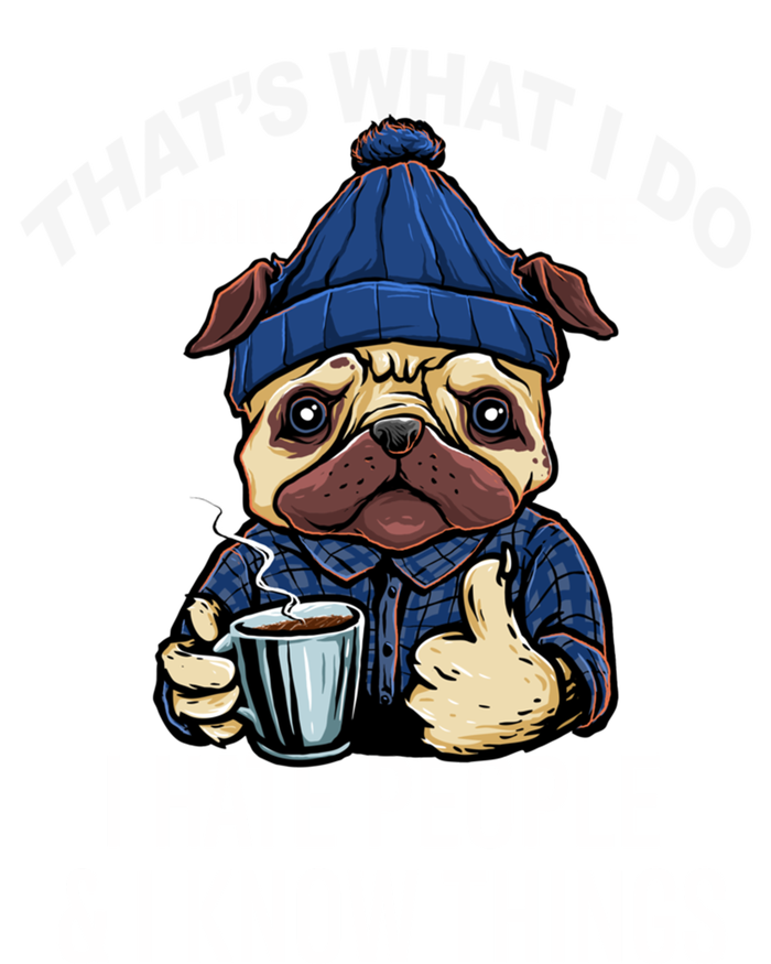 That's What I Do I Coffee Hate People Know Things Gift Baby Bodysuit