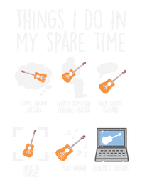 Things I Do Spare Time Guitar Funny Music Guitarist Musician Cool Gift Pom Pom 12in Knit Beanie