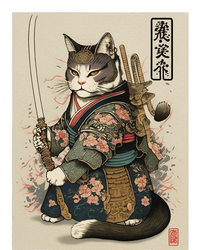 Ninja Cat Anime Style Samurai Cat T-Shirt