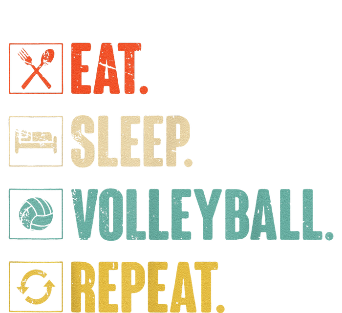 Eat Sleep Volleyball Repeat Vintage Volleyball Cooling Performance Long Sleeve Crew