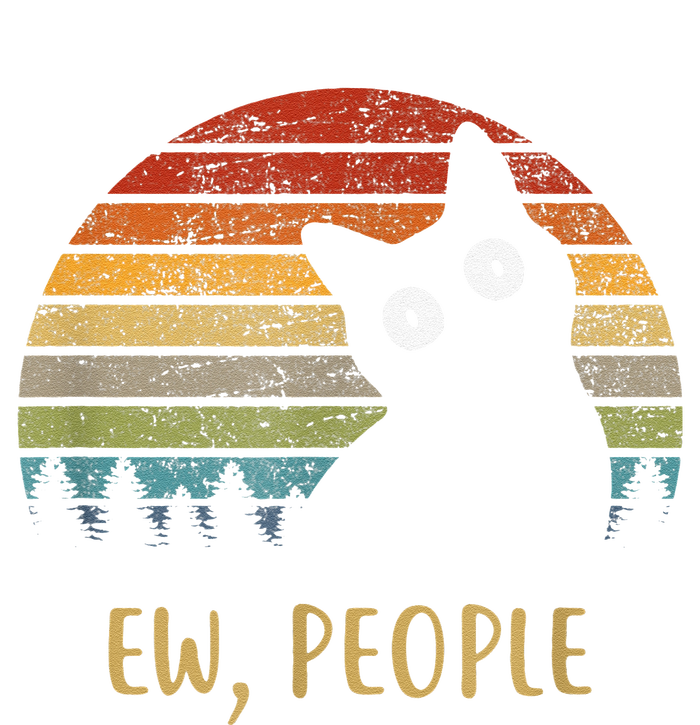 Retro Ew, People Cat Vintage Funny Cat Lover Women's T-Shirt