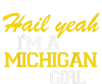 Oh Hail Yeah Michigan Michigander Pride Distressed Insulated Varsity Jacket