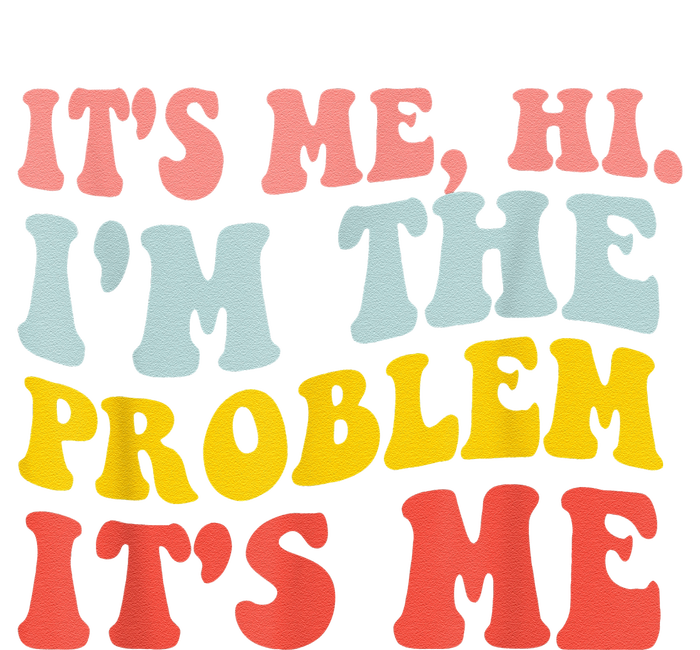 Funny Quote It's Me Hi I'm the Problem It's Me Pom Pom 12in Knit Beanie