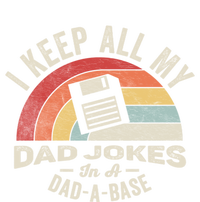 Retro I Keep All My Dad Jokes In A Dadfunny Giftafunny Giftbase Cool Dad Gift Kids Long Sleeve Shirt