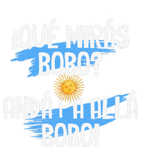 Argentina Flag Qué Mirás Bobo Andá Pa Allá Bobo Women's Crop Top Tee