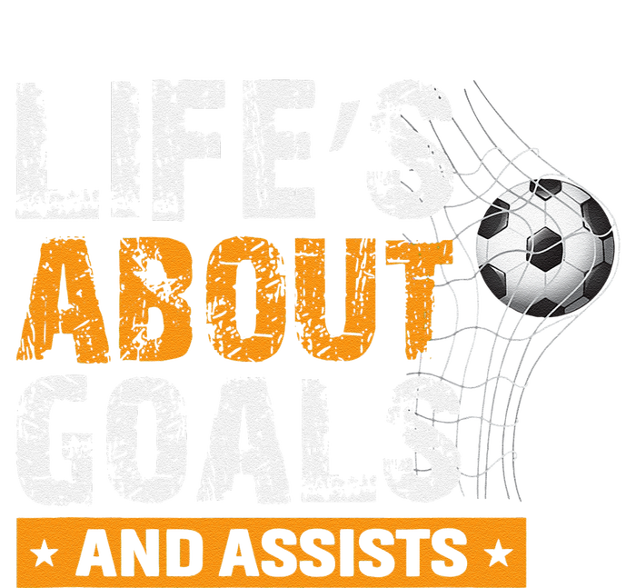 Life Is About Goals And Assists Soccer Player Sports Futbol Women's Flannel Pajama Set