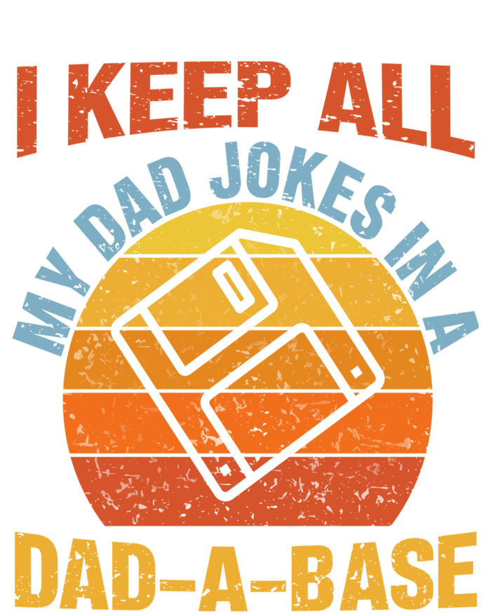 Vintage Dad Jokes I Keep All My Dad Jokes In A Dad A Base Gift Women's Long Sleeve Flannel Pajama Set 