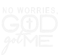 No Worries, God-Got Me African American Christian Short Acrylic Beanie