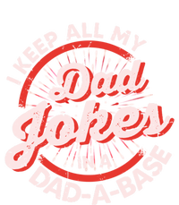 Vintage I Keep All My Dad Jokes In A Dadgiftagiftbase Funny Dad Great Gift Striped Beanie with Solid Band