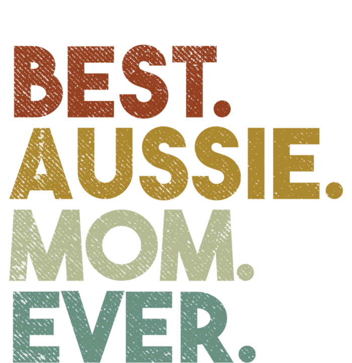 Best Aussie Mom Ever Retro Australian Shepherd Dog Gift Tie-Dye T-Shirt