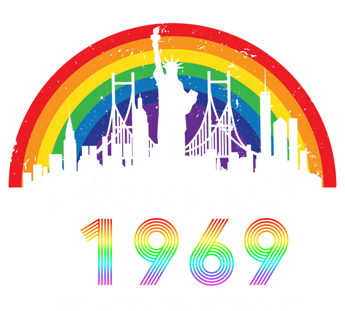 NYC 1969 Stonewall The First Pride Was A Riot LGBT Gay Lesbian Womens Cotton Relaxed Long Sleeve T-Shirt