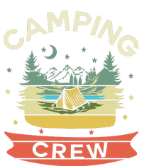 Camp Family Camping Trip Camper Matching Group Camping Crew Cropped Pullover Crew