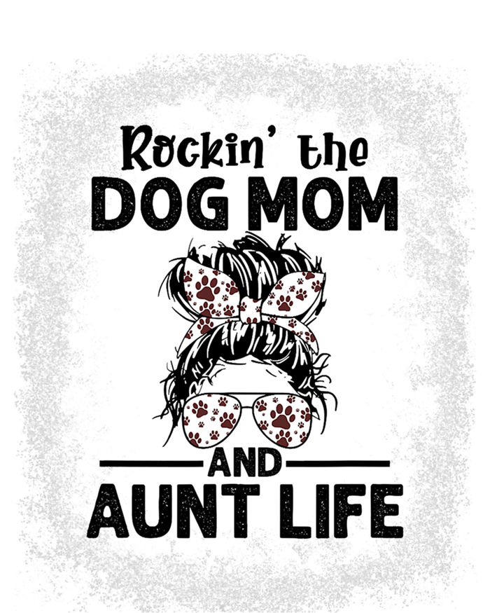 Rockin' The Dog Mom And Aunt Life Funny Dog Lover Dog Mom Gift Ladies Essential Flowy Tank