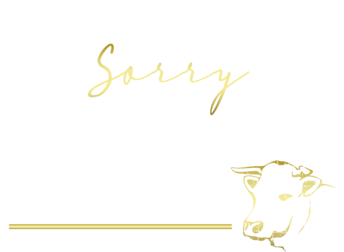 Sorry I Am Late I Saw A Cow Funny Cow Lover Farmer Print Gift T-Shirt