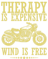 Therapy Is Expensive Wind Is Free Motorcycle Biker Women's Tri-Blend 3/4-Sleeve Raglan Shirt