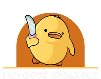 I Choose Violence Funny Duck With Knife T-Shirt