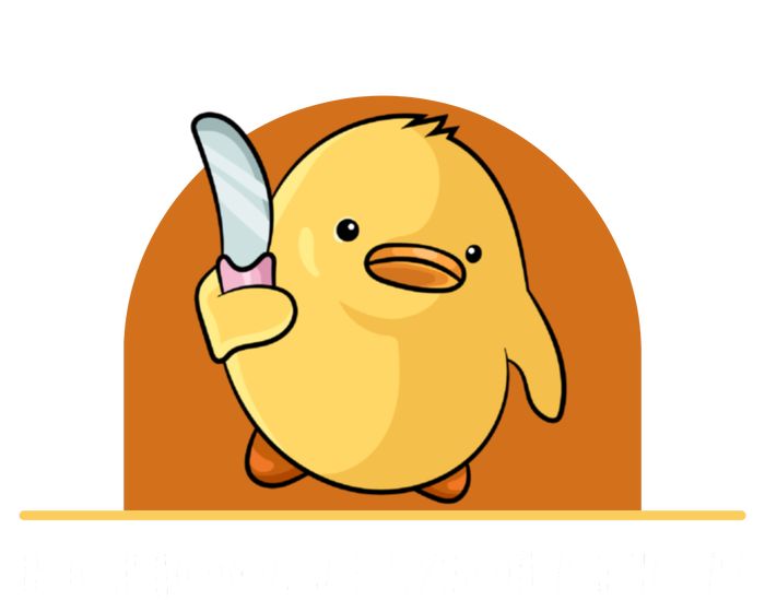 I Choose Violence Funny Duck With Knife T-Shirt