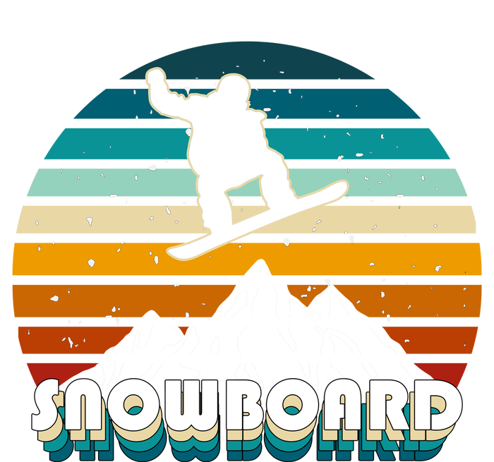 Snowboard Retro Sunset Tie-Dye T-Shirt