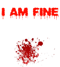 I Am Fine Funny Gift Canvas