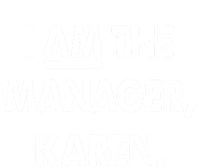 I Am The Ager Karen Gift Full-Length Apron With Pockets