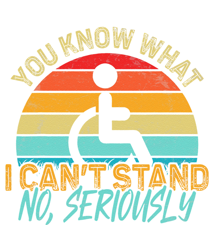 Amputee You Know What I Can't Stand Wheelchair Amputation Tie-Dye T-Shirt