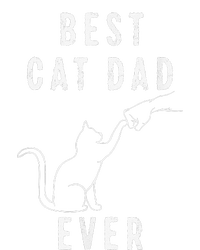 Best Cat Dad Ever Cat Daddy Paw Fist Bump Meow Cat Women's Knotted Racerback Tank