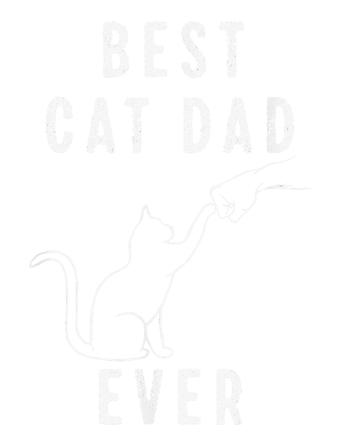 Best Cat Dad Ever Cat Daddy Paw Fist Bump Meow Cat Women's Knotted Racerback Tank