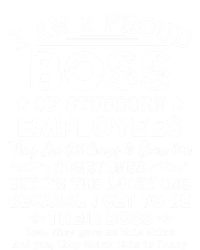 Funny I Am A Proud Boss Of Stubborn Employees Gift Tie Dye Hoodie