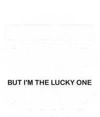 I Am A Proud Boss Of Stubborn Employees They Are Bit Crazy Gift Kids Tie-Dye T-Shirt