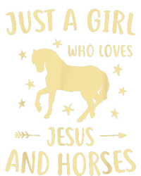 Just A  Who Loves Jesus And Horses Dry Zone Grid Polo